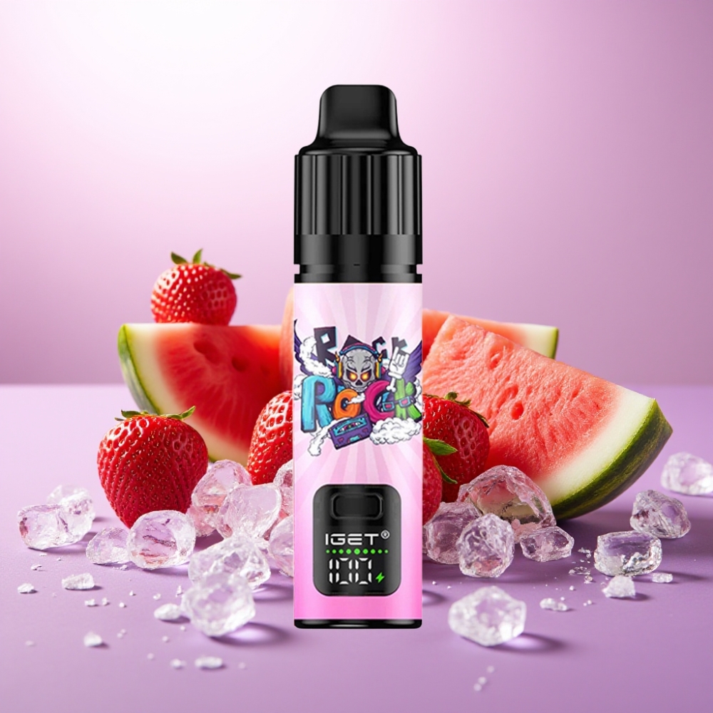 IGET BAR PLUS S3 POD 10000 Puffs Vape Desechable Fresa Sandía Hielo 18ml 5% Nicotina