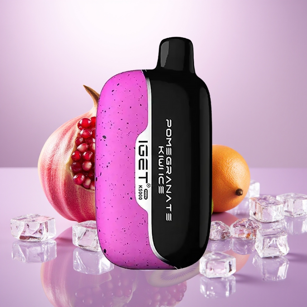 IGET Moon K5000 Puffs Vape Desechable Granada Kiwi Hielo – 81.5 g, 5000 Puffs, Bobina Mesh 1.35 Ohm