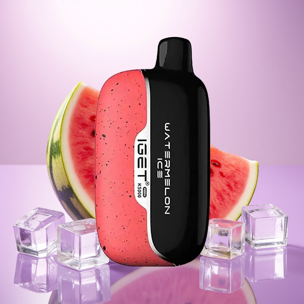 IGET Moon K5000 Puffs Vape Desechable Sandía Helada – 5000 Puffs, Bobina Mesh 1.35 Ohm, Peso Neto 81.5 g
