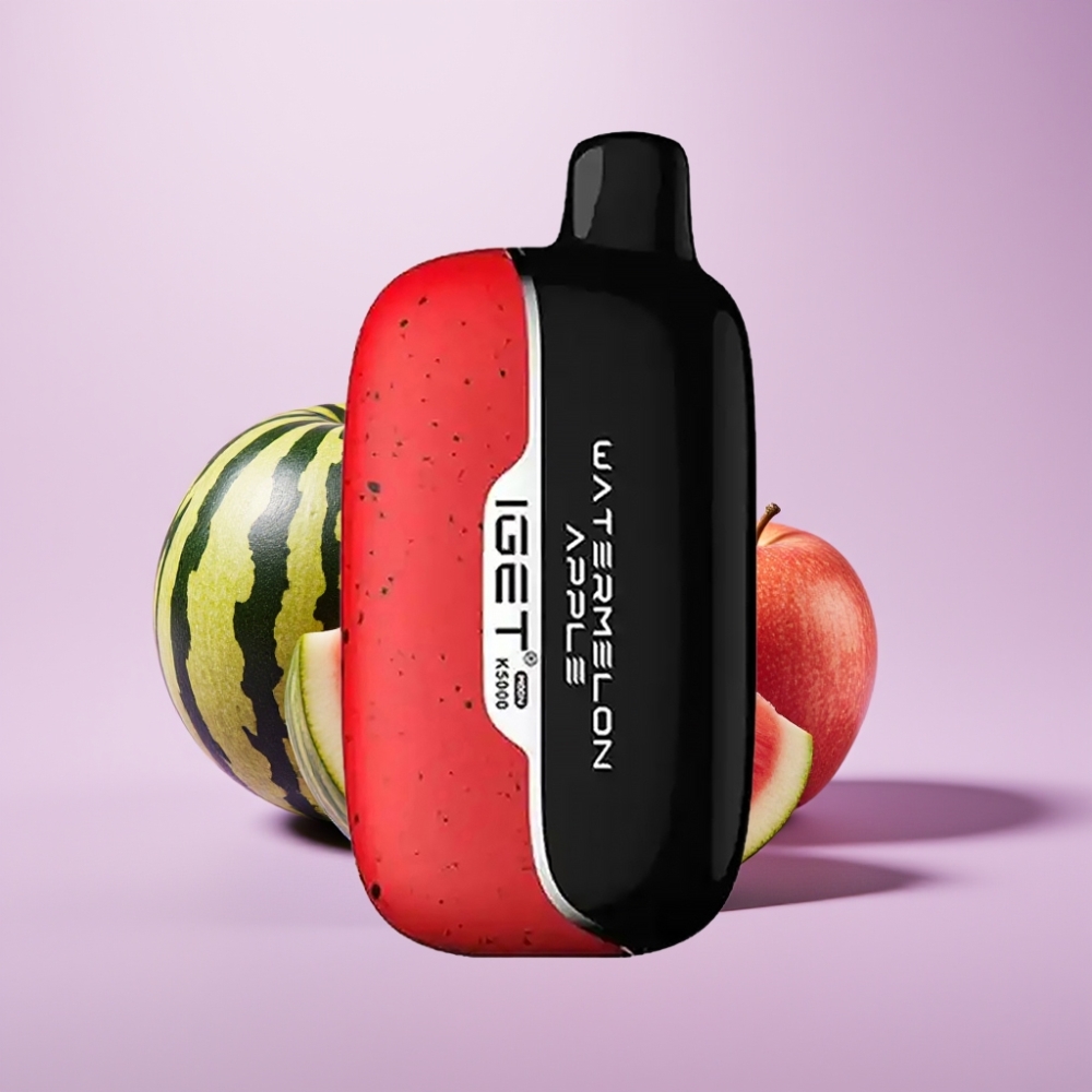 IGET Moon K5000 Puffs Vape Desechable Sandía Manzana – 81.5 g, 5000 Puffs, Bobina Mesh 1.35 Ohm