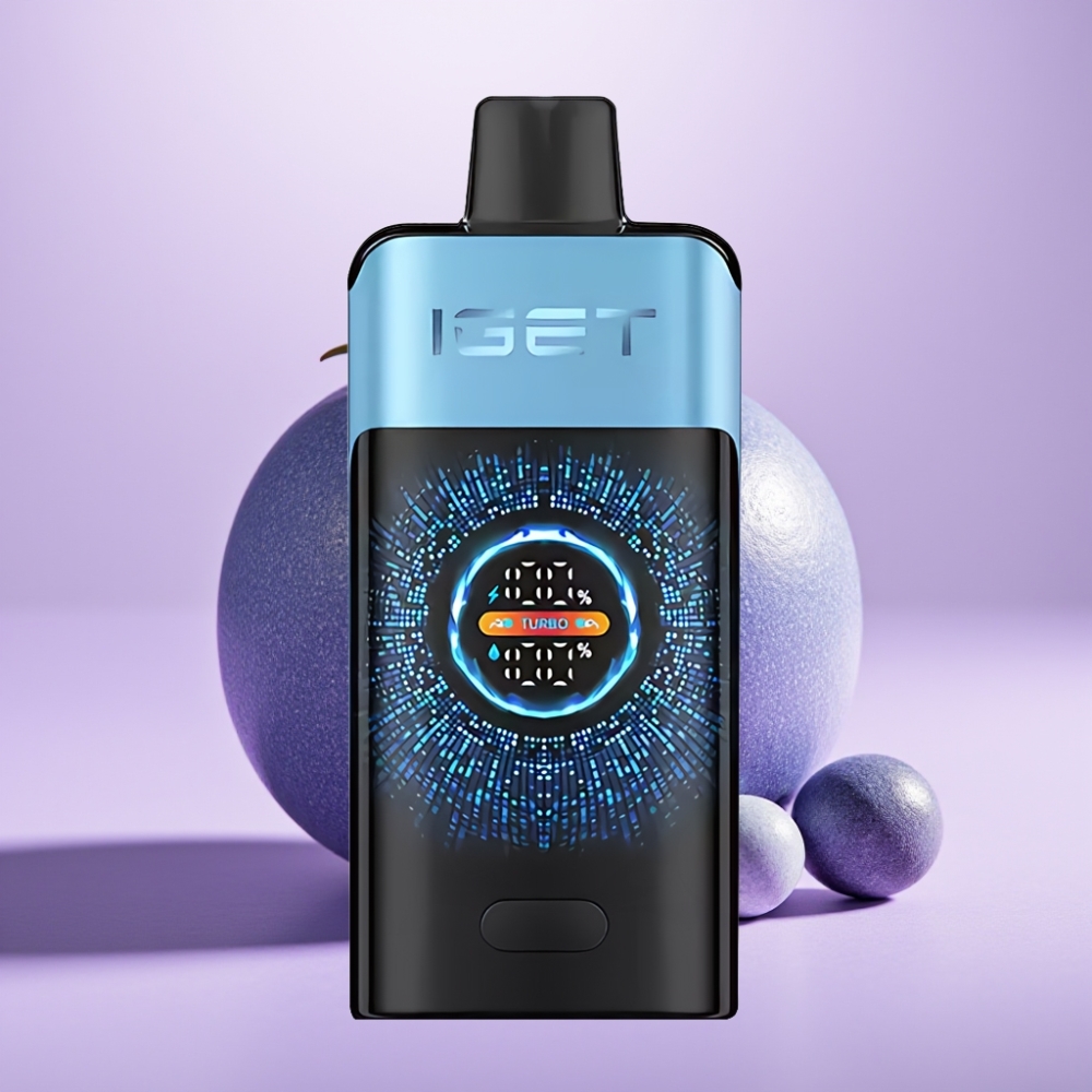 IGET ONE 12000 Puffs Desechable Vape Monstruo Azul con 2700 mAh y Pantalla Curva a Color
