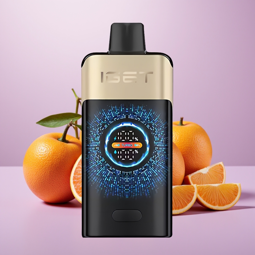 IGET ONE 12000 Puffs Desechable Vape Monstruo Naranja Tropical con Pantalla Curva a Color y Batería de 2700 mAh