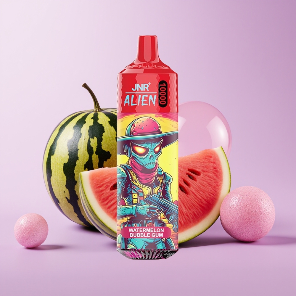 JNR Alien 10000 Puffs Vape Chicle de Sandía con 20ml de E-líquido y Carga Rápida Type-C