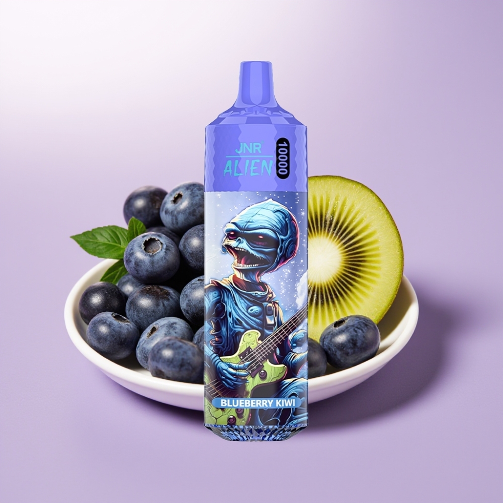 JNR Alien 10000 Puffs Vape Desechable Arándano Kiwi con Batería 850mAh y Carga Rápida Type-C