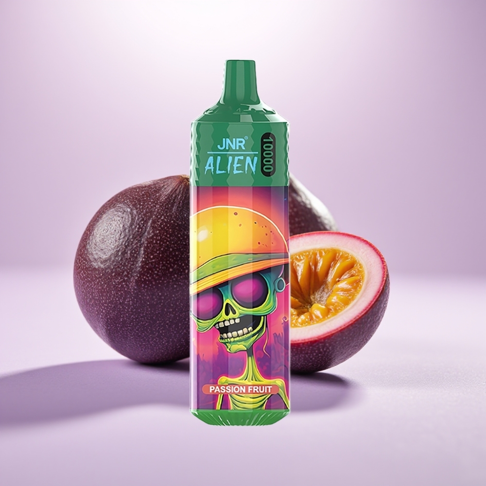 JNR Alien 10000 Puffs Vape Disposable Maracuyá con 850mAh y Carga Rápida Type-C