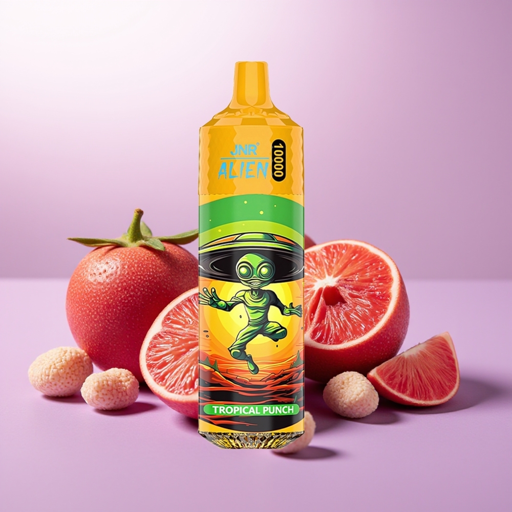 JNR Alien 10000 Puffs Vape Disposable Punch Tropical – 850mAh, 20ml, RGB, Tipo-C, 1.2 Ohm