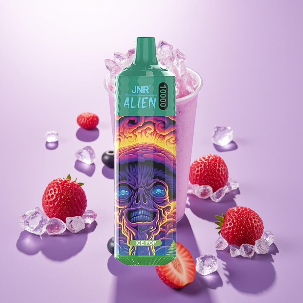 JNR Alien 10000 Puffs Vape Dispositivo Deportivo con LED RGB y Sabor Helado Pop