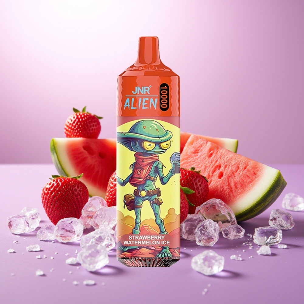 JNR Alien 10000 Puffs Vape Fresa Sandía Hielo con Batería 850mAh y Carga Rápida Type-C