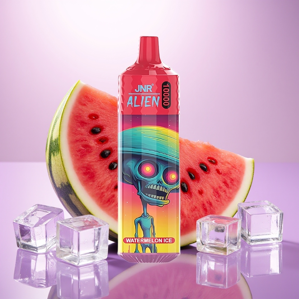 JNR Alien 10000 Puffs Vape Sandía Helada – 850mAh, Carga Rápida Type-C, LED RGB