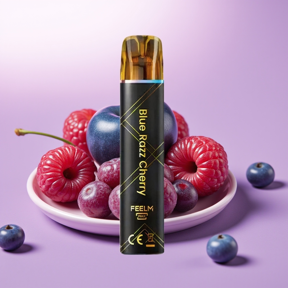JNR Black&Golden 800 Puffs Desechable Vape Arándano Azul Cereza – 550mAh, 2ml, 2% Nicotina, Certificación TPD