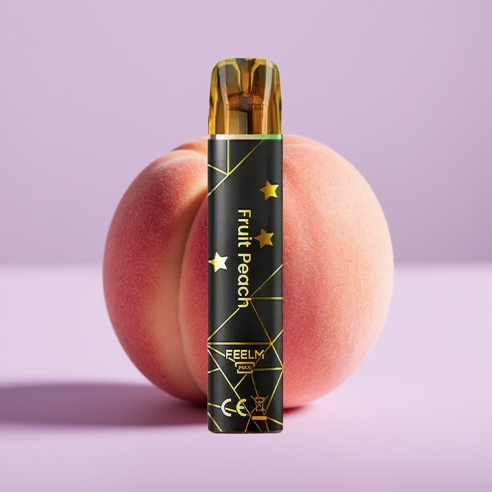 JNR Black&Golden 800 Puffs Desechable Vape Durazno Frutal – 550mAh, 2ml, 2% Nicotina, Certificado TPD