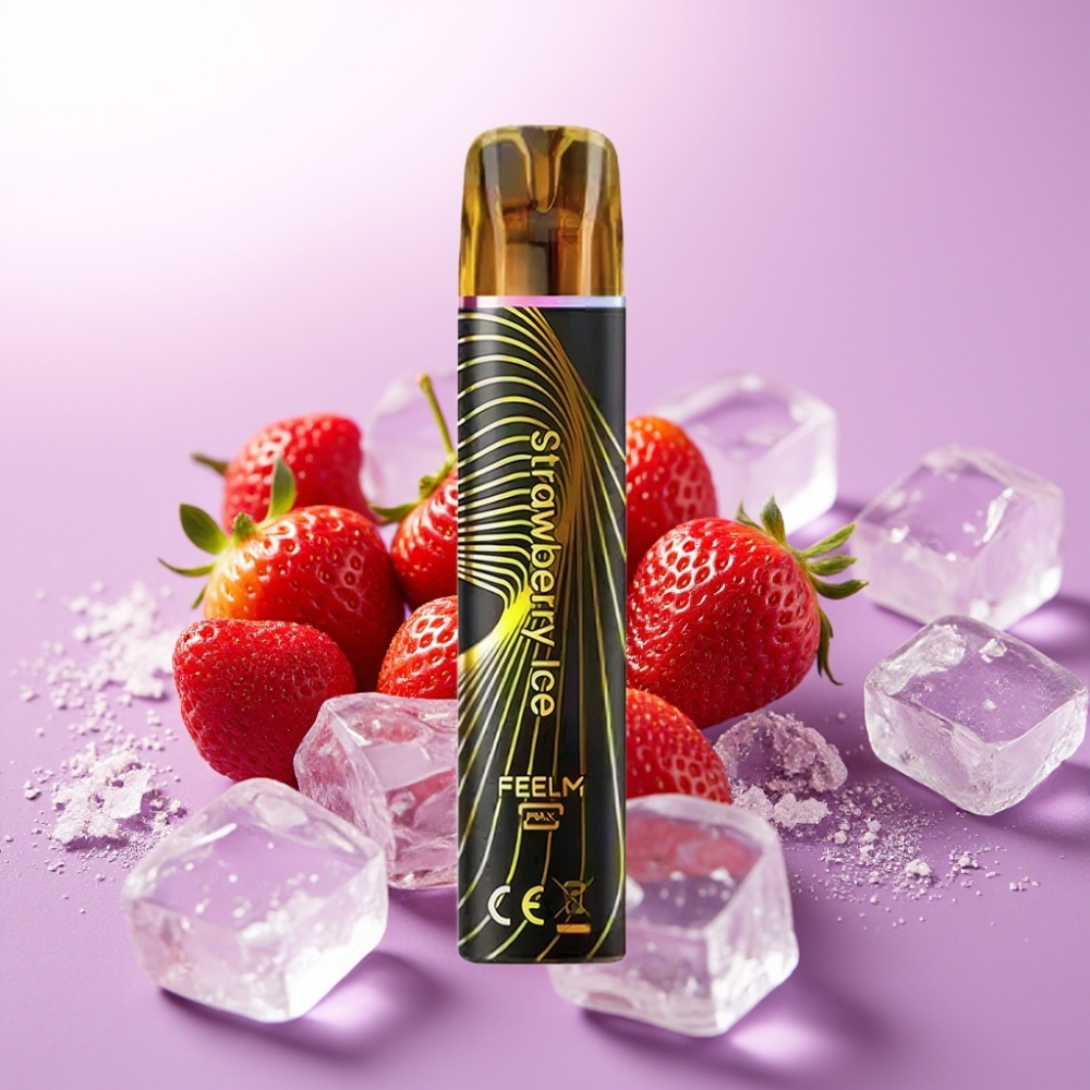 JNR Black&Golden 800 Puffs Desechable Vape Fresa Helada – 2ml, 550mAh, 2% Nicotina, Certificación TPD, Sin Carga