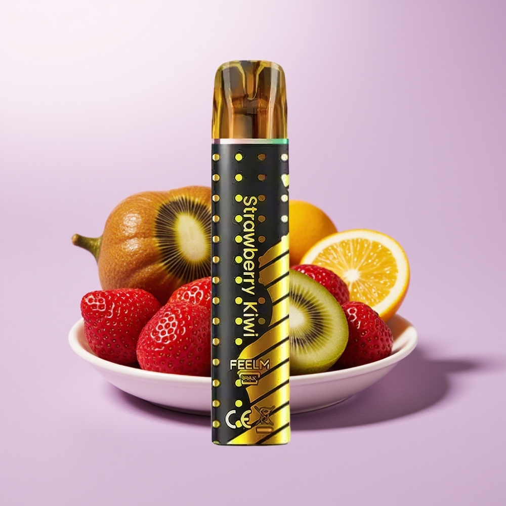JNR Black&Golden 800 Puffs Desechable Vape Fresa Kiwi – 550mAh, 2ml, 2% Nicotina, Certificación TPD