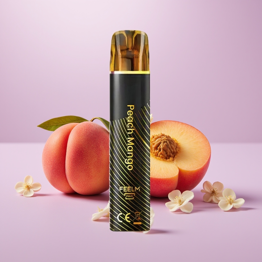 JNR Black&Golden 800 Puffs Desechable Vape Melocotón Mango - 550mAh, 2ml, TPD, 2% Nicotina