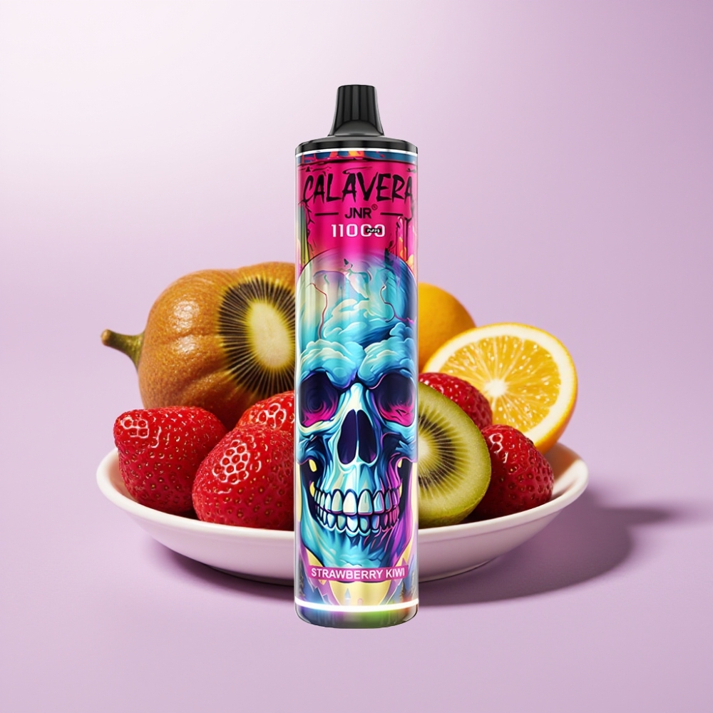 JNR Calavera 11000 Puffs Disposable Vape Fresa Kiwi con Puerto Type-C y Batería 850mAh