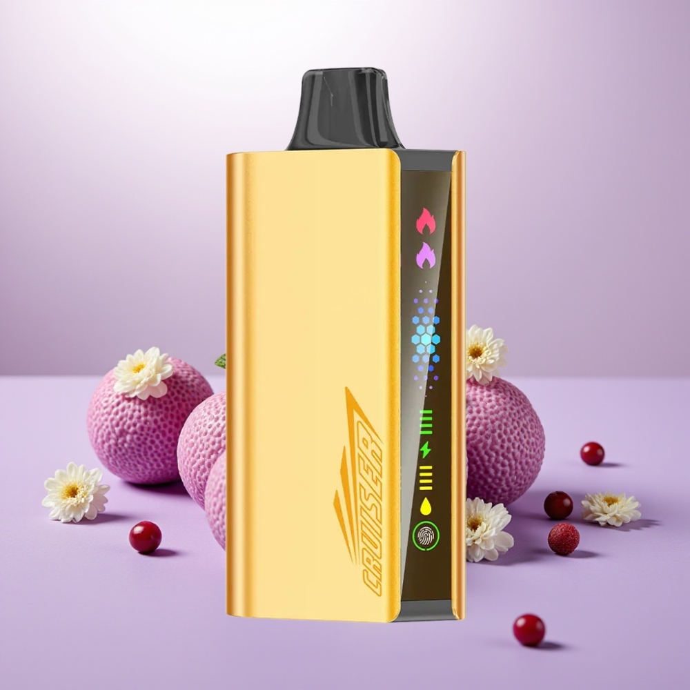 JNR Cruiser 12000 Puffs Vape Desechable Sin Carga Menta Fresca con Pantalla Animada y Cuerpo de Aluminio