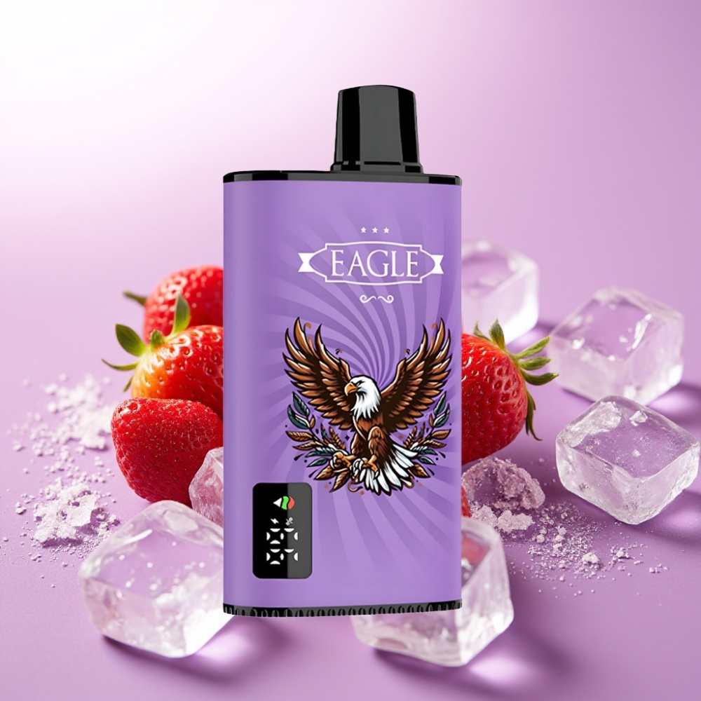 JNR EAGLE Smart 23000 Puffs Vape Desechable Fresa Helada con Pantalla Digital y Bobina Mesh 1.0ohm
