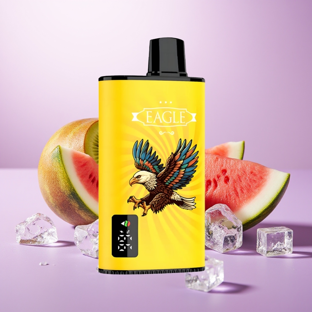 JNR EAGLE Smart 23000 Puffs Vape Desechable con Pantalla Digital, Bobina Mesh 1.0ohm y Sabor Kiwi Sandía Helada