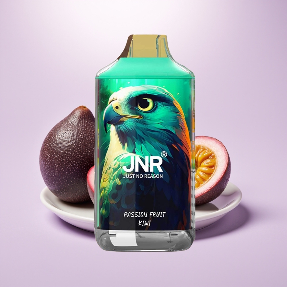 JNR Falcon 16000 Puffs Vape Disposable Maracuyá Kiwi – 22ml, Dual Mesh, Pantalla LED, Tipo C/Lightning