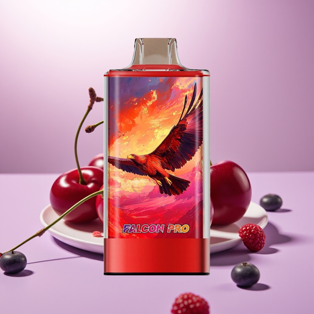 JNR Falcon Pro 28000 Desechable con Sabor a Cereza-Cola, 30ml, 950mAh, Pantalla Inteligente
