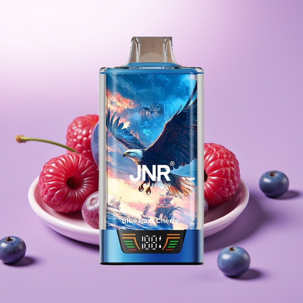 JNR Falcon Pro 28000 Vape Desechable Arándano Azul Cereza con Pantalla Inteligente y Carga USB-C