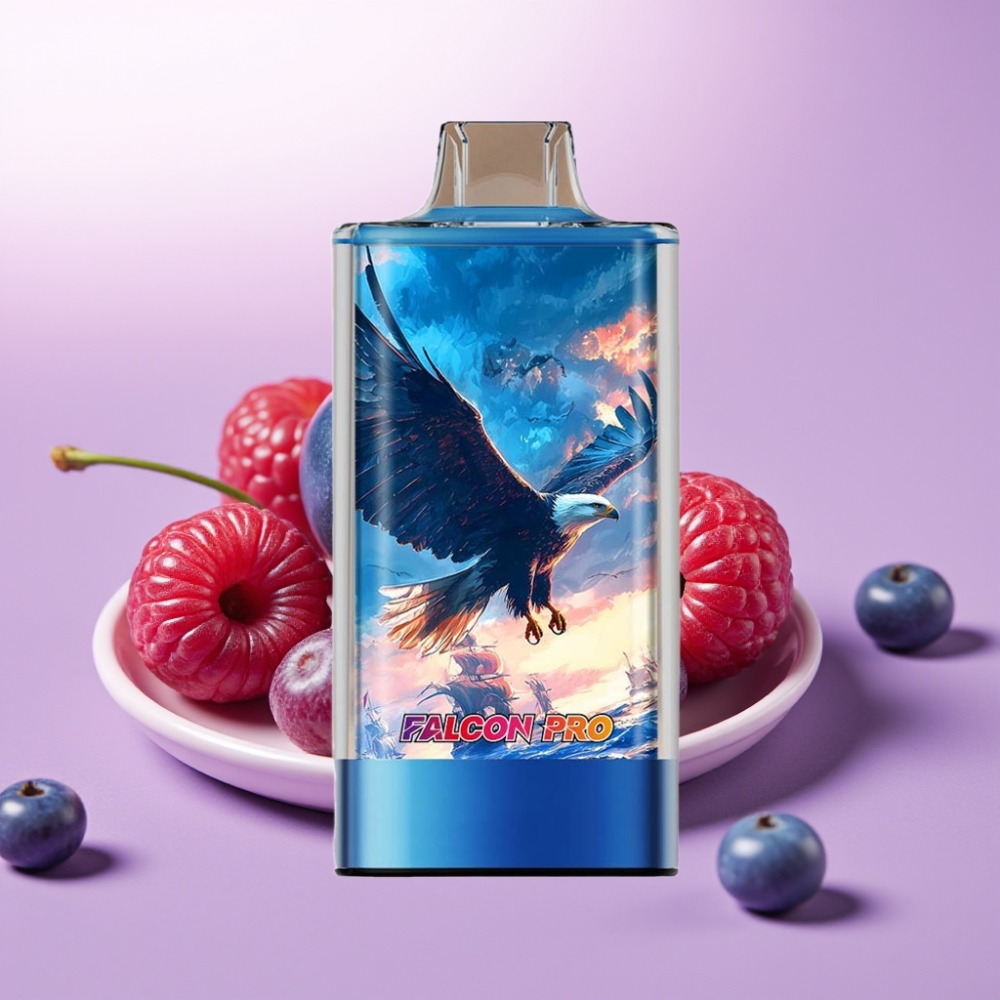 JNR Falcon Pro 28000 Vape Desechable Arándano Azul Cereza con Pantalla Inteligente y Carga USB-C
