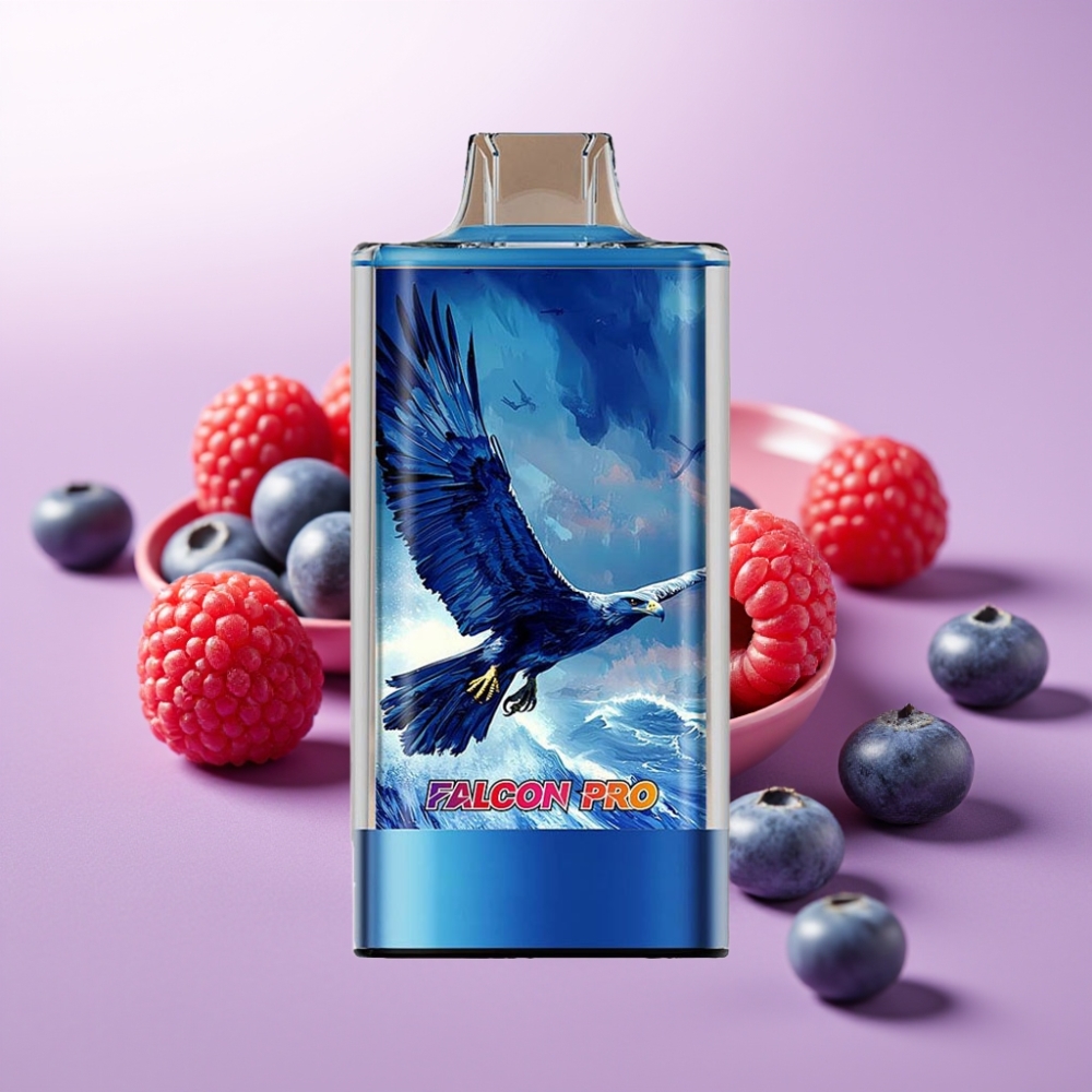 JNR Falcon Pro 28000 Vape Desechable Arándano Frambuesa Ácida con Pantalla Inteligente y Carga USB-C
