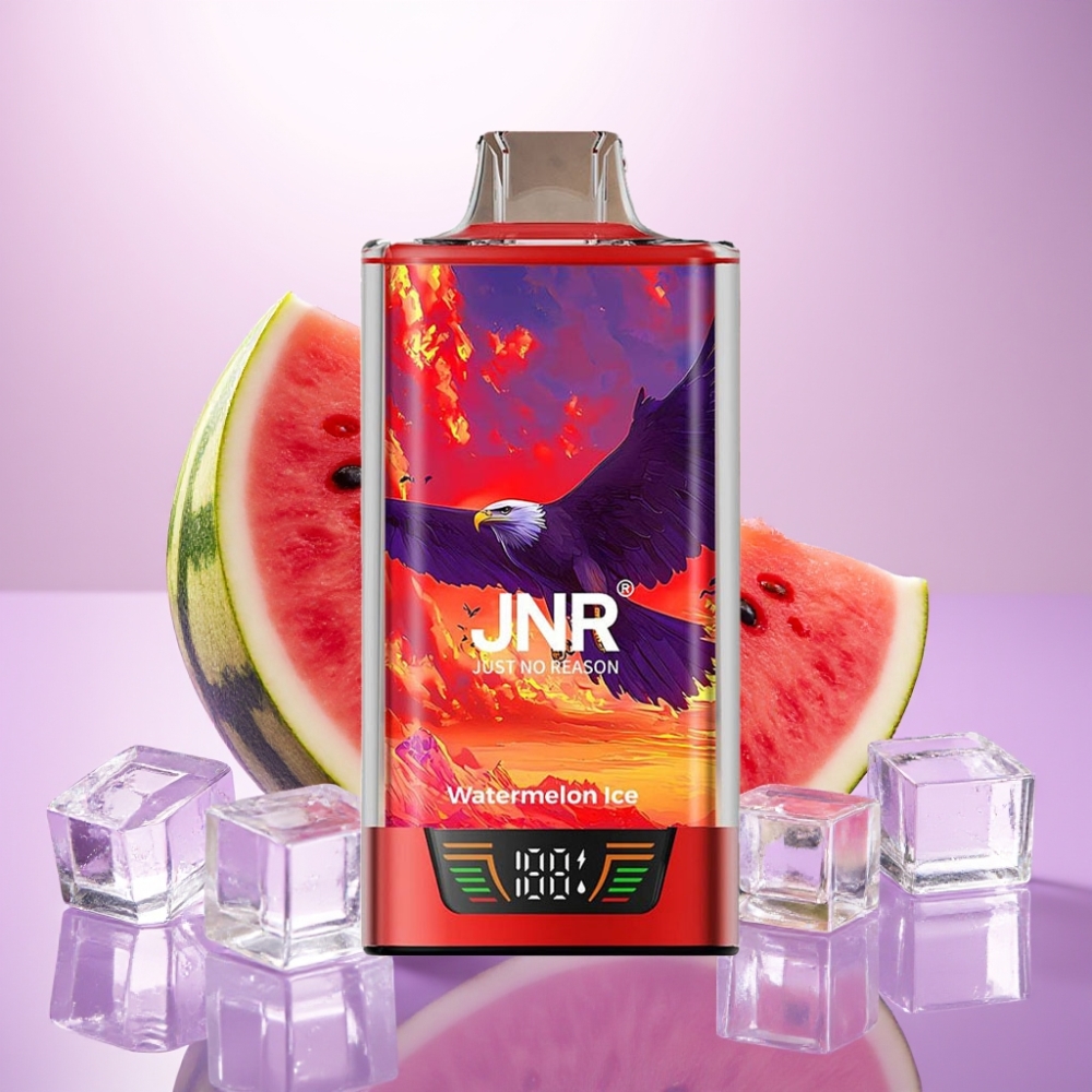JNR Falcon Pro 28000 Vape Desechable Sandía Helada – 30ml, 950mAh, 28000 Caladas, 5% Nicotina, Dual Mesh, USB-C