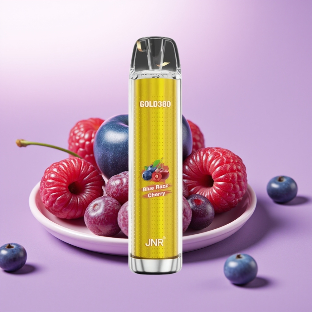 JNR Gold380 6000 Puffs Desechable Vape Arándano Azul Cereza – 13ml, 1500mAh, 1.0ohm