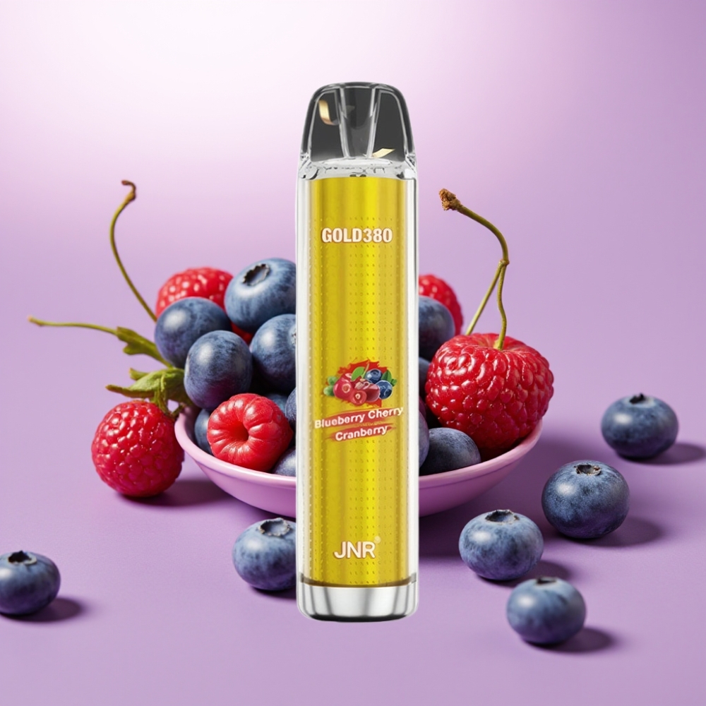 JNR Gold380 6000 Puffs Desechable Vape Arándano Cereza Azul - 13ml, 1500mAh, 1.0ohm