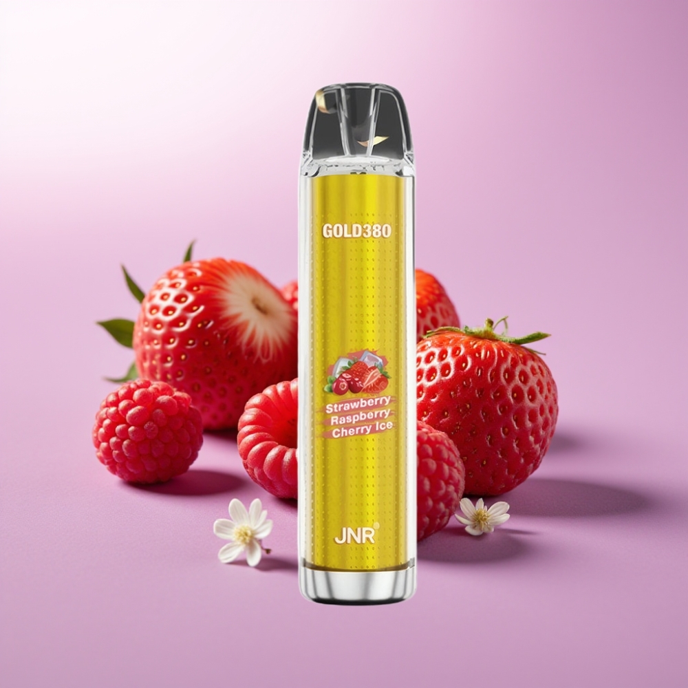 JNR Gold380 6000 Puffs Desechable Vape Fresa Frambuesa - 1500mAh, 13ml, 1.0ohm