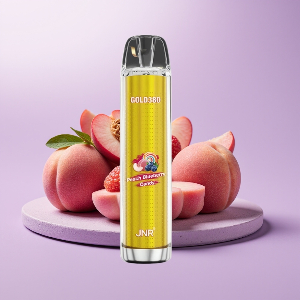 JNR Gold380 Disposable Vape 6000 Puffs Durazno Arándano 13ml 1500mAh