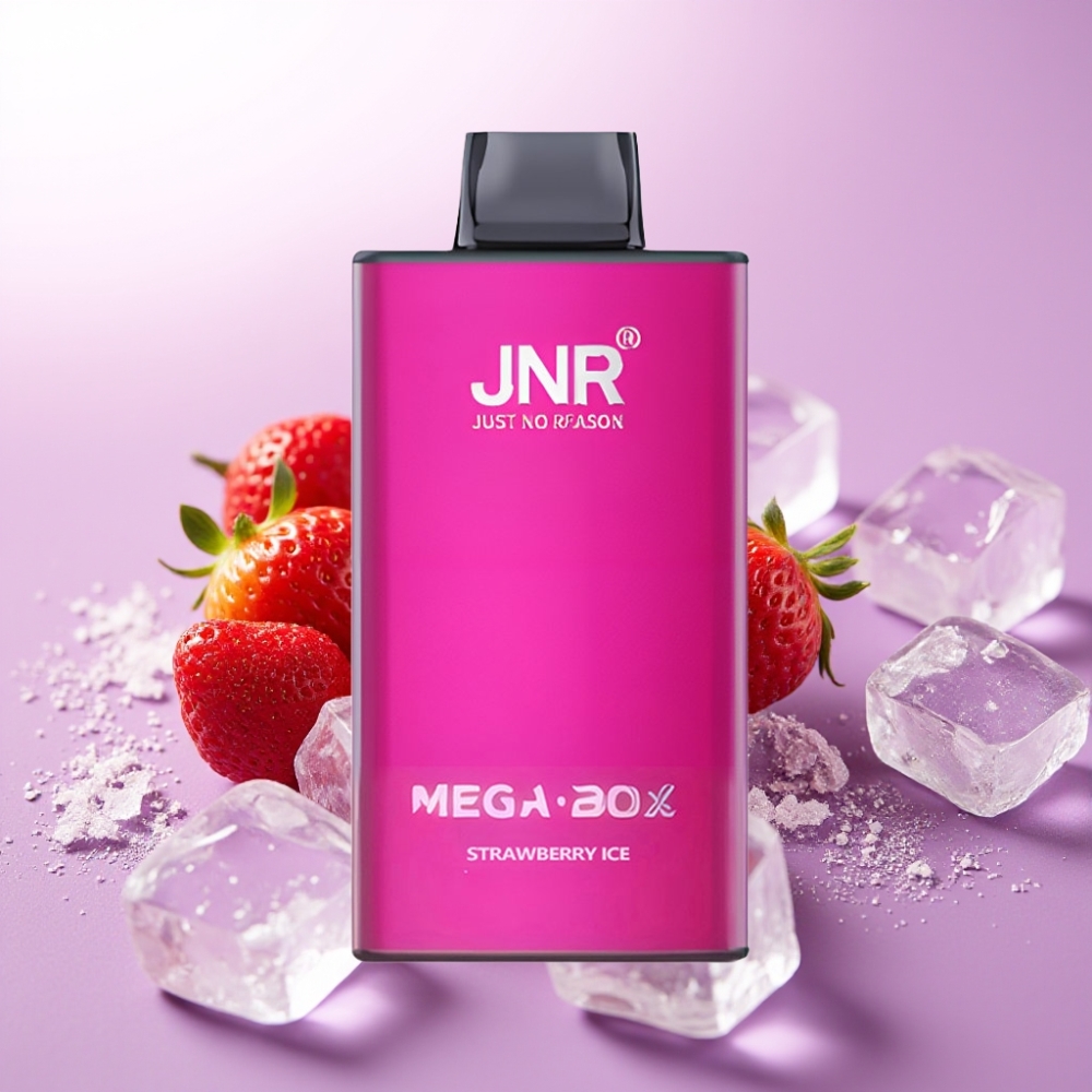JNR Mega Box 25000 Puffs Desechable Vape Fresa Helada – 30ml, 850mAh, Carga Rápida Type-C