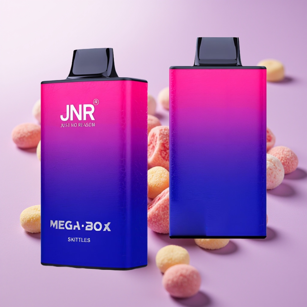JNR Mega Box 25000 Puffs Desechable Vape Sabor Skittles - 30ml, Carga Rápida Type-C, Doble Malla