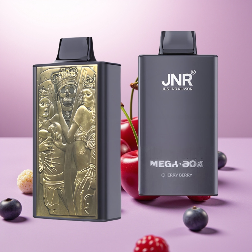 JNR Mega Box 25000 Puffs Disposable Vape Cereza y Baya - 30ml, 850mAh, Carga Rápida Type-C