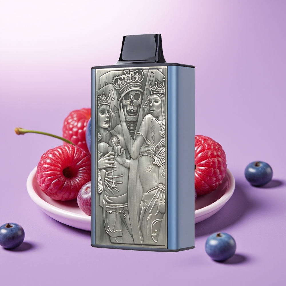 JNR Mega Box 25000 Puffs Disposable Vape Frambuesa Azul Cereza – 30ml, Carga Rápida Type-C, 850mAh