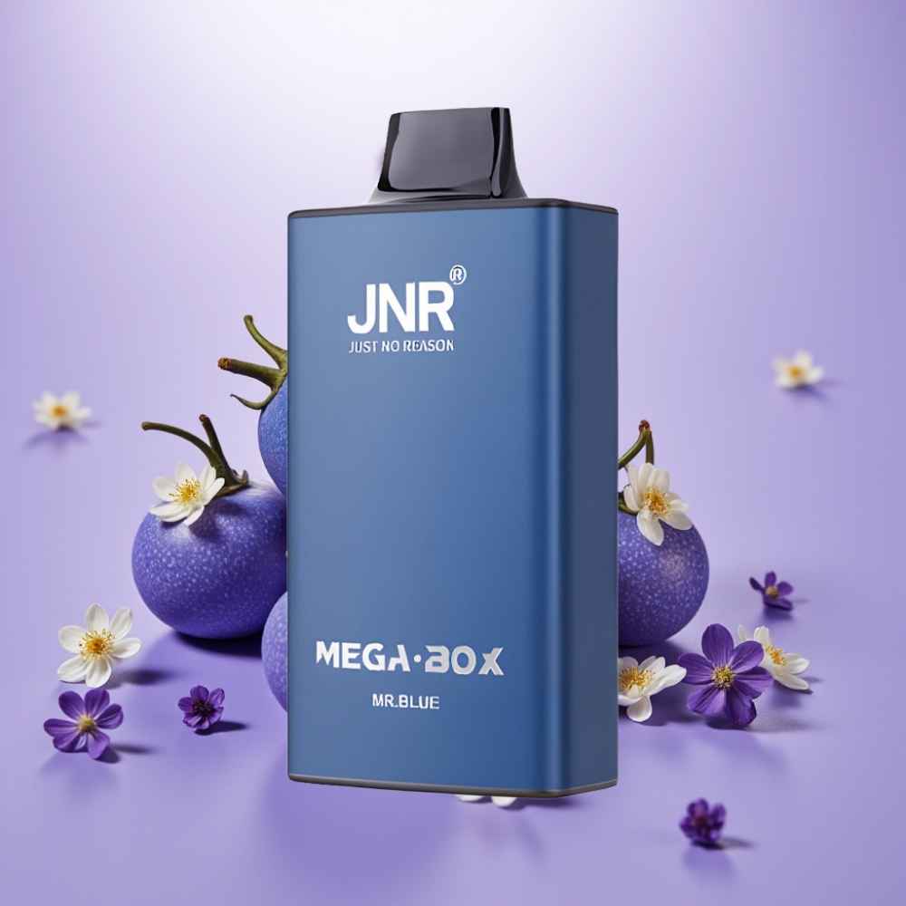 JNR Mega Box 25000 Puffs Vape Desechable 30ml 850mAh Carga Rápida Type-C Sabor Azul