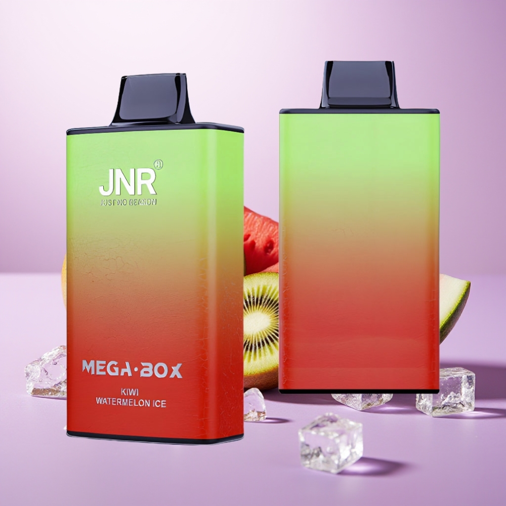 JNR Mega Box 25000 Puffs Vape Desechable Kiwi Sandía Hielo - 30ml, 850mAh, Carga Tipo-C