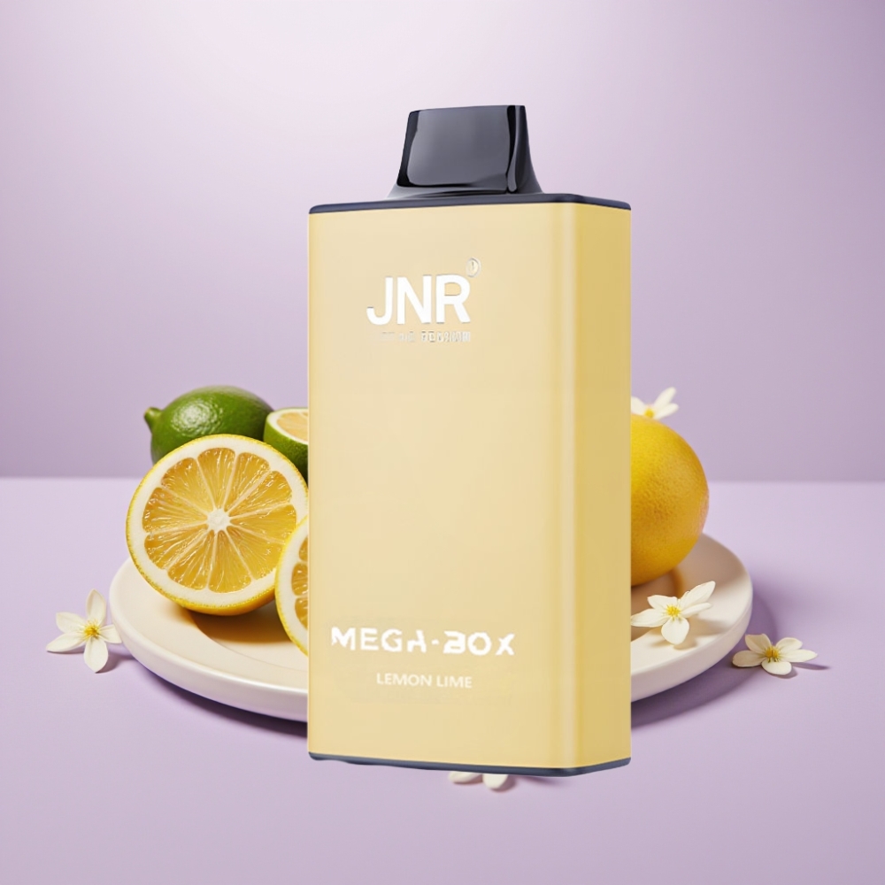 JNR Mega Box 25000 Puffs Vape Desechable Limón & Lima – 30ml, 850mAh, Dual Mesh, Tipo-C