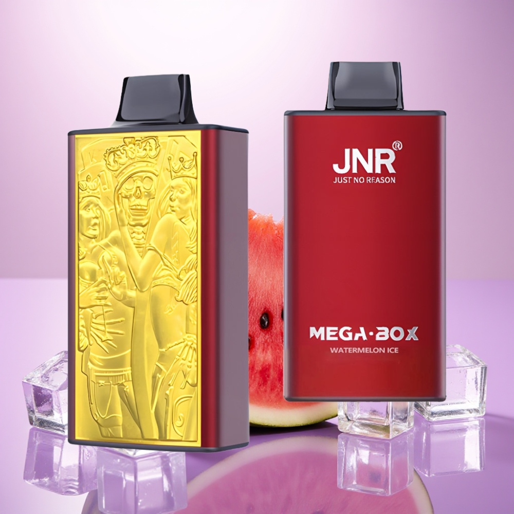 JNR Mega Box 25000 Puffs Vape Desechable Sandía Helada - 30ml, 850mAh, Carga Tipo-C