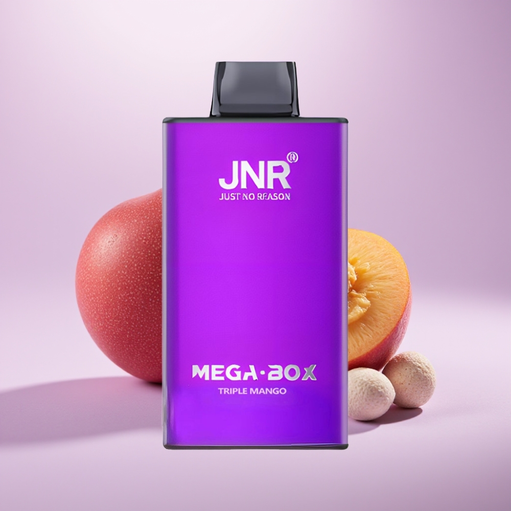 JNR Mega Box 25000 Puffs Vape Desechable Triple Mango - 30ml, Doble Malla, Carga Rápida Type-C