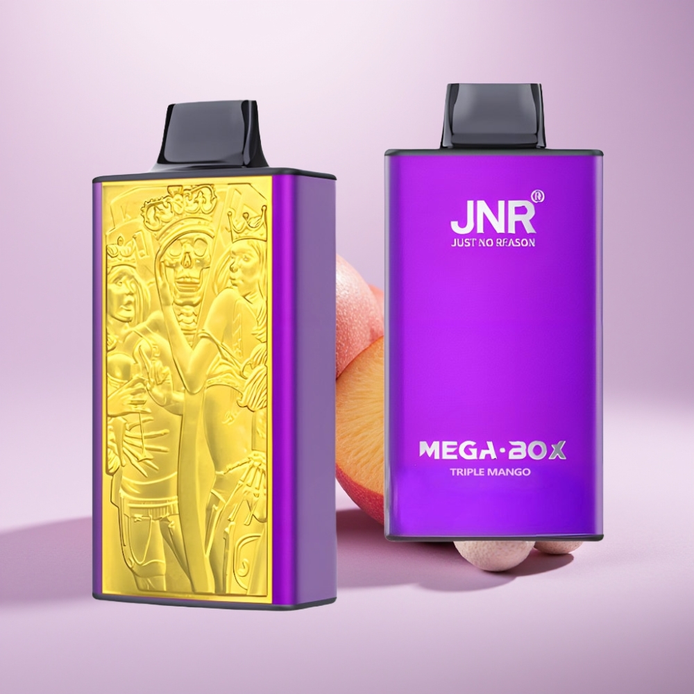 JNR Mega Box 25000 Puffs Vape Desechable Triple Mango - 30ml, Doble Malla, Carga Rápida Type-C