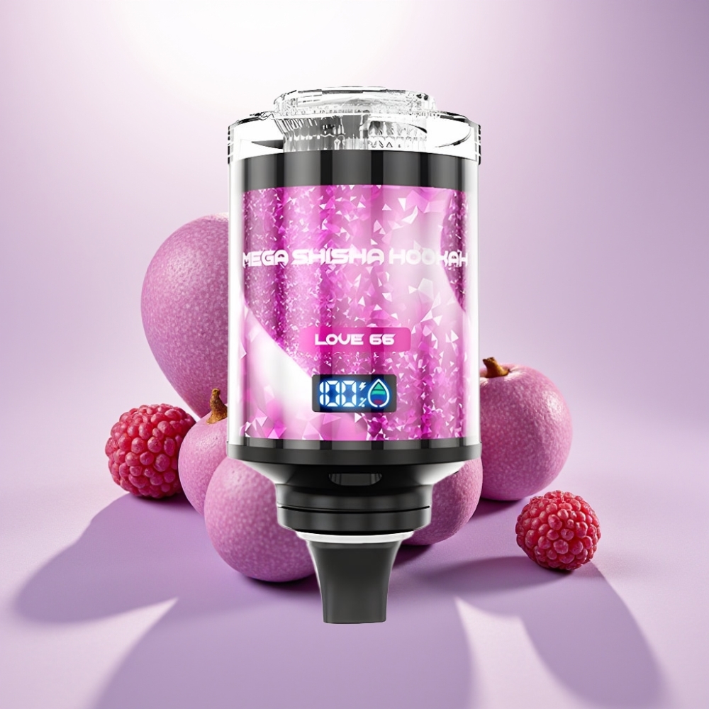 JNR Mega Shisha Hookah 100K Compatibilidad de Escritorio Amor 66 Pantalla Inteligente 2200mAh