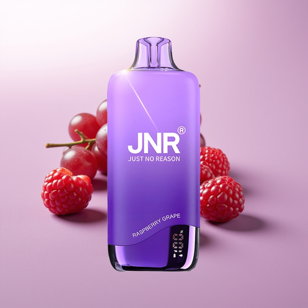 JNR Rainbow 10500 Puffs Vape Desechable Frambuesa Uva – 18ml, 0.8ohm, USB-C, Indicadores