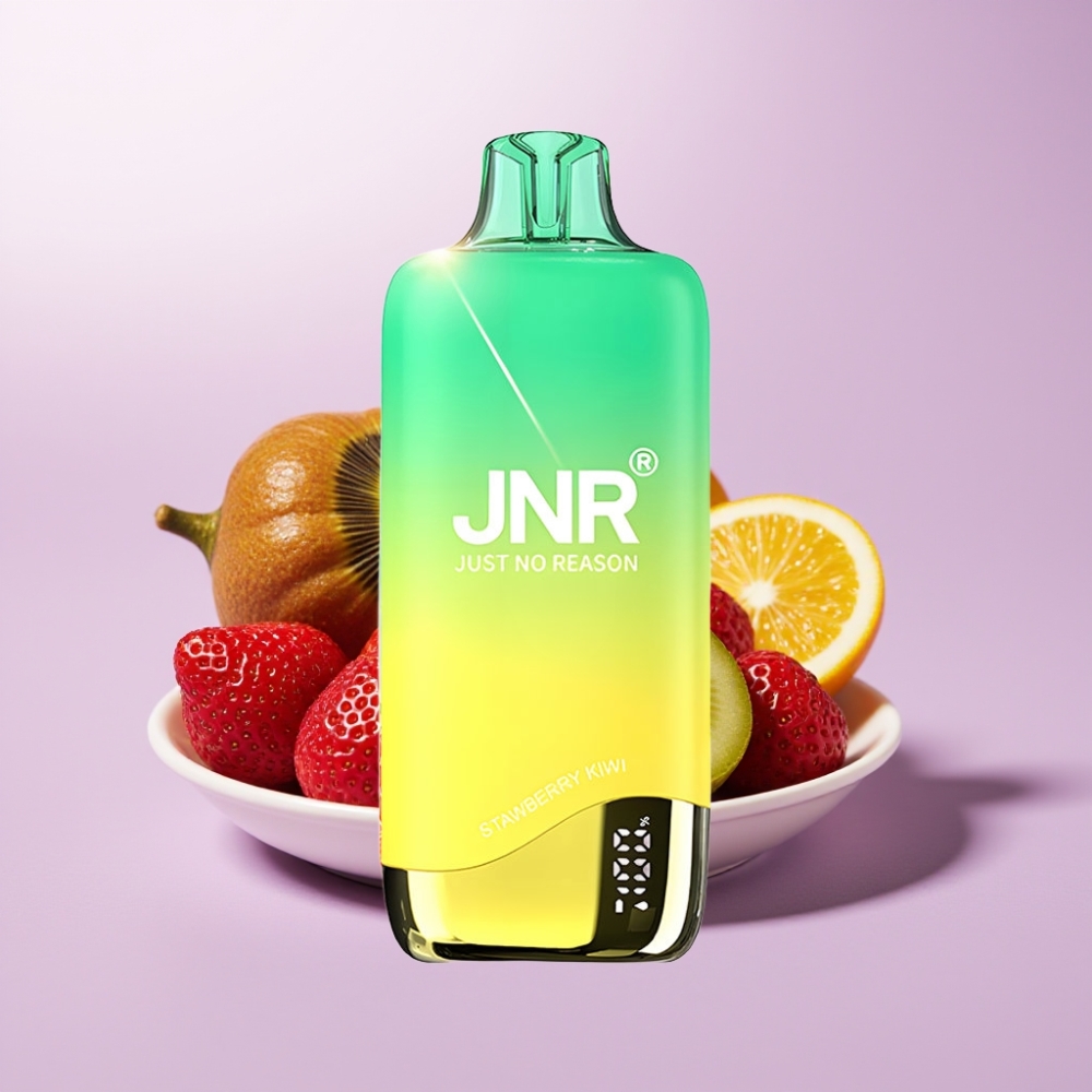 JNR Rainbow 10500 Puffs Vape Desechable Fresa Kiwi - 18ml, 0.8ohm, USB-C, Indicadores