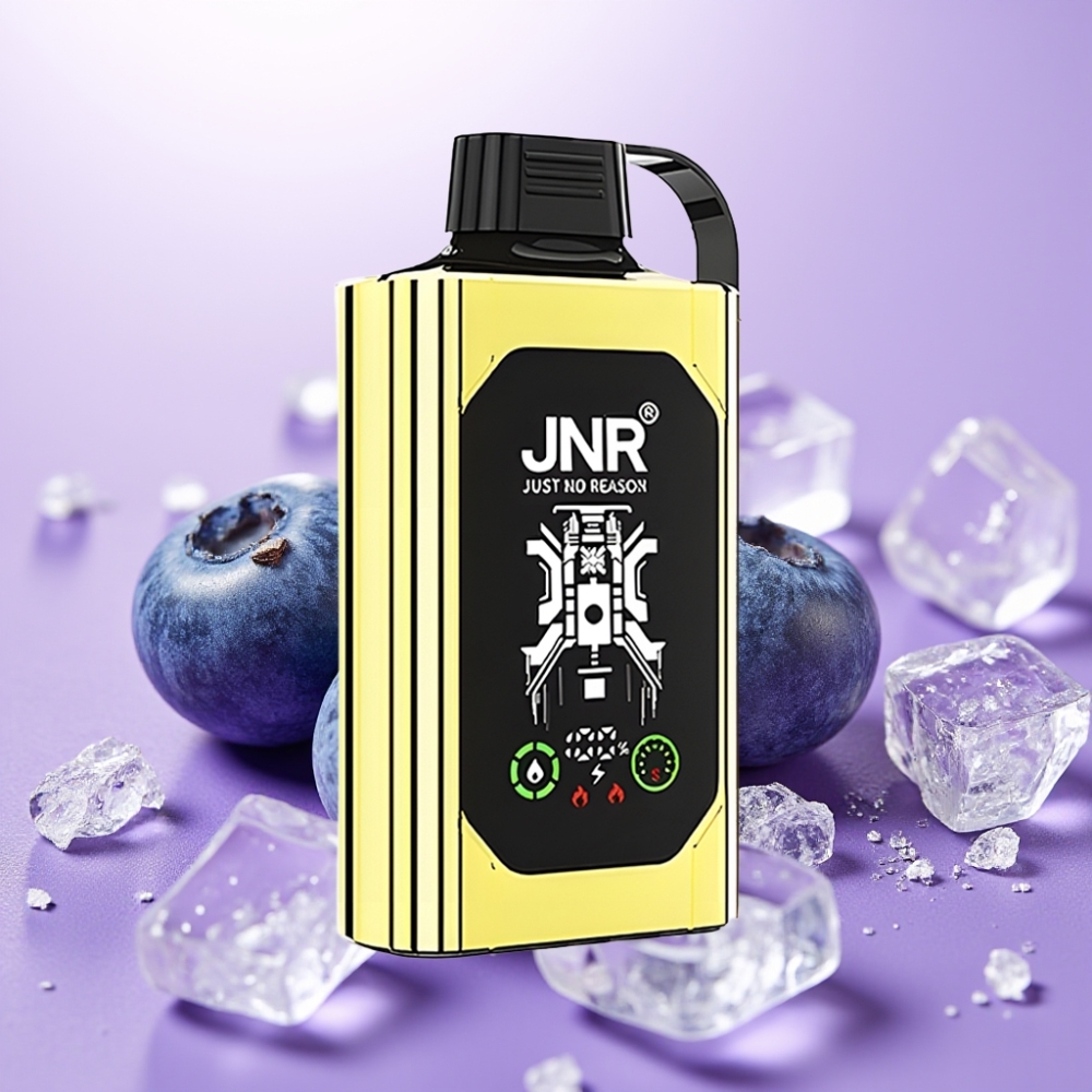 JNR Shisha Hookah Box 20500 Puffs - 25ml, HD Display, Carga Tipo-C, Sabor Helado de Arándano
