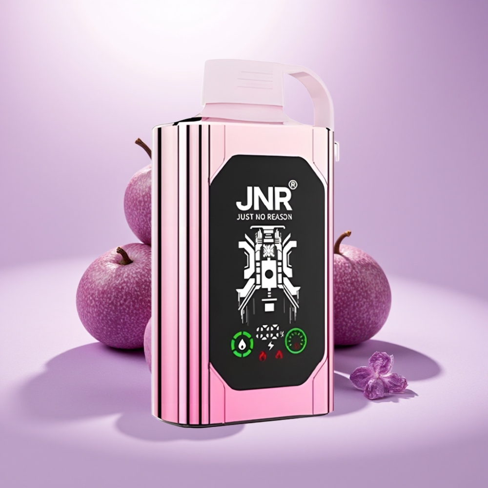 JNR Shisha Hookah Box 20500 Puffs Vape Disposable Asesina con Pantalla HD, Dual Mesh Coil, Carga Tipo-C y 25ml de Líquido