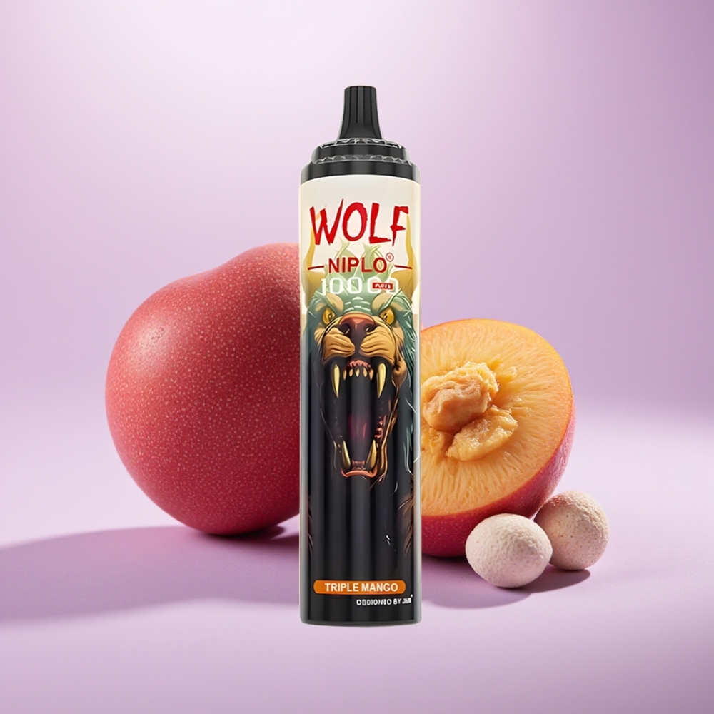 JNR Wolf Niplo 10000 Puffs Triple Mango – 20ml, 650mAh, Tipo-C, 0%/2%/5% Nicotina