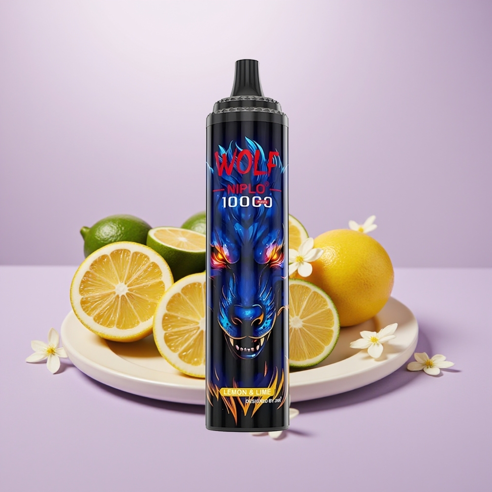 JNR Wolf Niplo 10000 Puffs Vape Desechable Limón & Lima 20ml 5% Nicotina Tipo-C