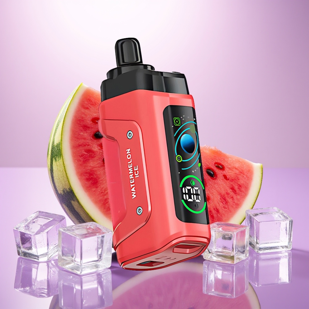 Razz Bar 45000 Puffs Disposable Vape Sandía Hielo con Batería 650 mAh y Flujo de Aire Ajustable